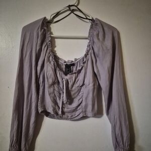 Blouse with long sleeves
